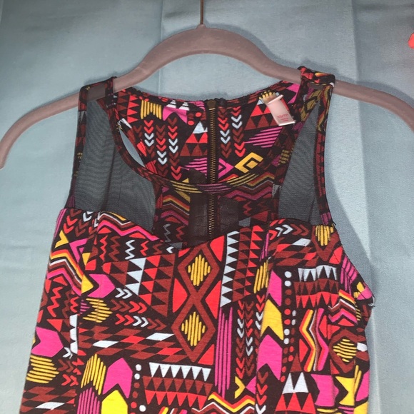 3/15🔥Aztec sheer neck dress - Picture 6 of 12